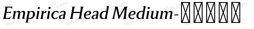 Empirica Head Medium字体转换